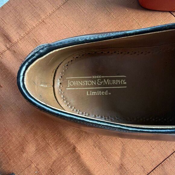 Johnston & Murphy Melton Cap Toe Men’s Black Dress Shoe size 12 main image 5